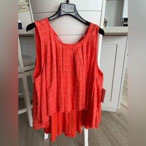 NWT: Free People Vibrant Red Top Size XS Free Shipping